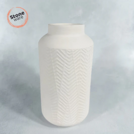 Stoneware Textured Vase - Case of  4